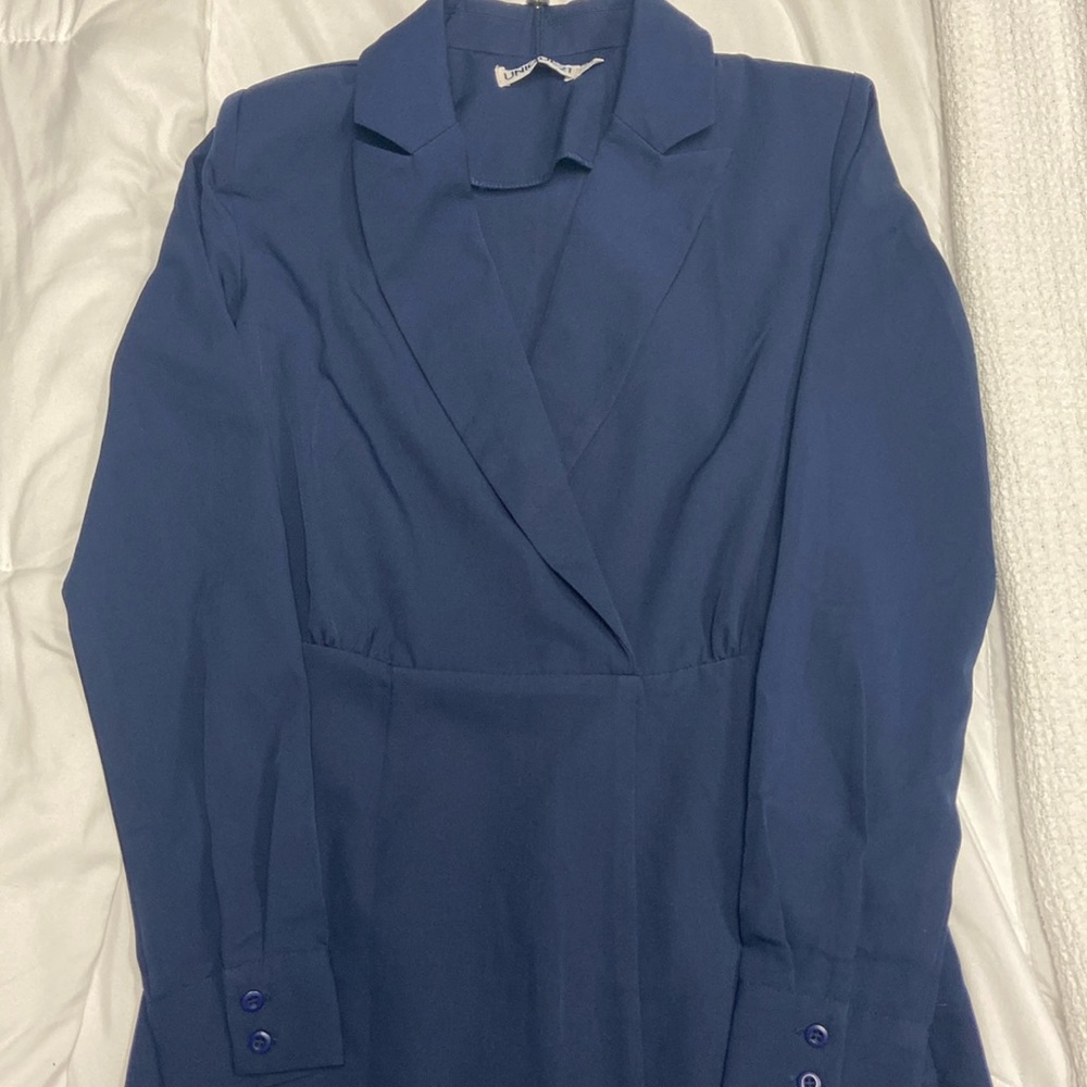Navy blue business dress